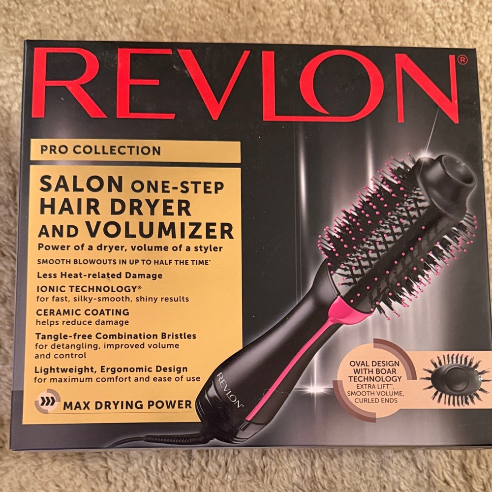 Revlon Pro Collection Black and Pink Hair Dryer and Volumizer